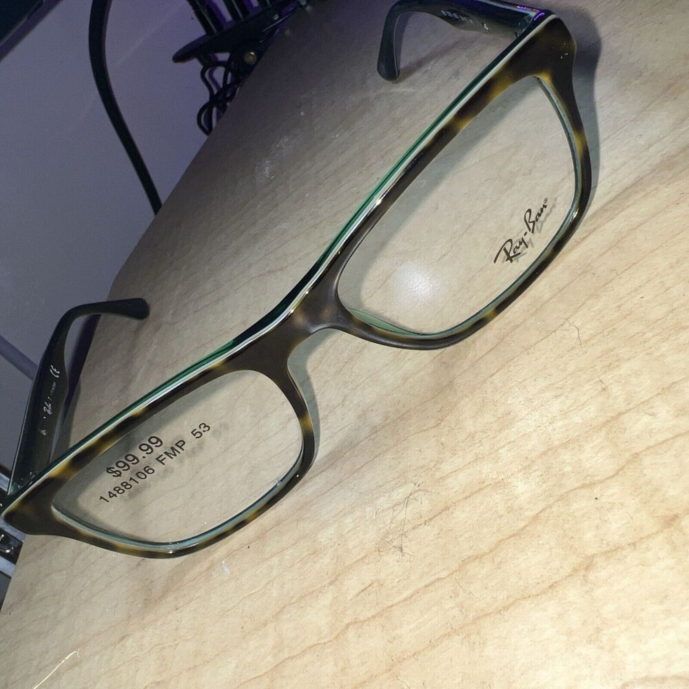RAY-BAN RB5279 5974 UKCA Brown Tortoise/Green Eyeglasses Frame 53-18-145